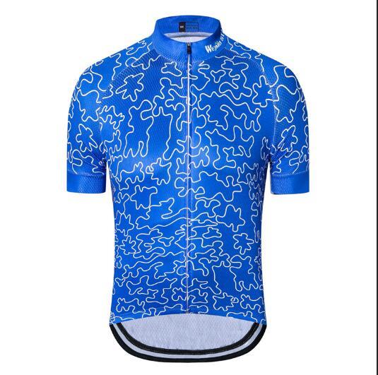 Weimostar Bike Team Men Polyester Cycling Jersey Top Short Sleeve Bicycle Clothing Summer MTB Bike Jersey Shirt Ropa Ciclismo