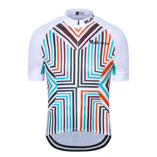 Weimostar Bike Team Men Polyester Cycling Jersey Top Short Sleeve Bicycle Clothing Summer MTB Bike Jersey Shirt Ropa Ciclismo
