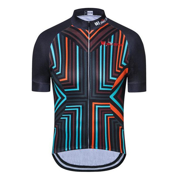 Weimostar Bike Team Men Polyester Cycling Jersey Top Short Sleeve Bicycle Clothing Summer MTB Bike Jersey Shirt Ropa Ciclismo