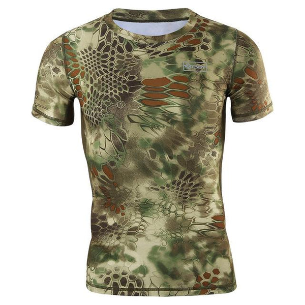 2018 Bicycle Short Sleeve Camouflage men's sweatshirt drying fast T-shirt men's gymnasium training clothes sportswear