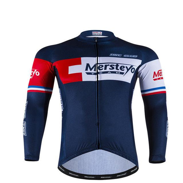 Long Sleeve Breathable Ropa Ciclismo Hombre Invierno Winter Thermal Fleece Long Cycling Jersey Maillot Only Men MTB Clothing