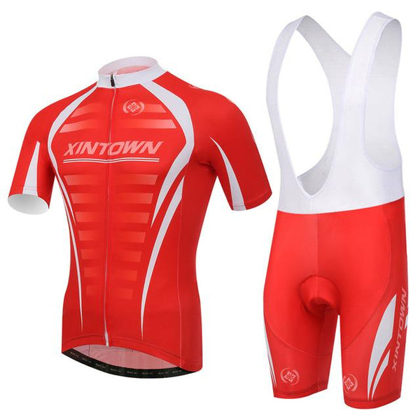 Men Cycling Jersey Bib Short Sleeve Sets 2018 Summer Cycling Clothing Kits Male Breathable Mountain Bora Bike Mallot LZ001