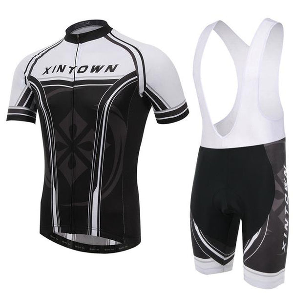 Men Cycling Jersey Bib Short Sleeve Sets 2018 Summer Cycling Clothing Kits Male Breathable Mountain Bora Bike Mallot LZ001