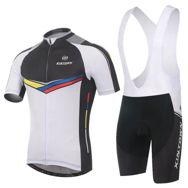 Men Cycling Jersey Bib Short Sleeve Sets 2018 Summer Cycling Clothing Kits Male Breathable Mountain Bora Bike Mallot LZ001
