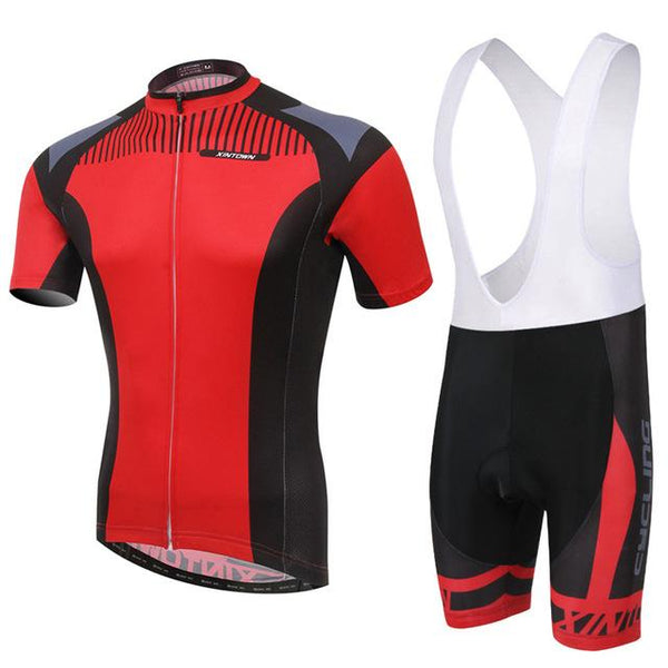 Men Cycling Jersey Bib Short Sleeve Sets 2018 Summer Cycling Clothing Kits Male Breathable Mountain Bora Bike Mallot LZ001
