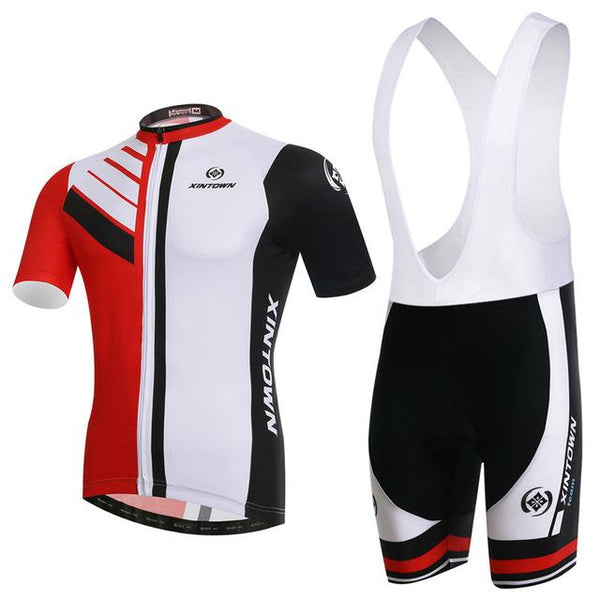 Men Cycling Jersey Bib Short Sleeve Sets 2018 Summer Cycling Clothing Kits Male Breathable Mountain Bora Bike Mallot LZ001