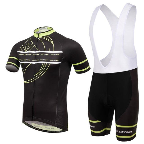 Men Cycling Jersey Bib Short Sleeve Sets 2018 Summer Cycling Clothing Kits Male Breathable Mountain Bora Bike Mallot LZ001