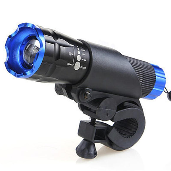 HOT Cycling Head Flashlight LED Bicycle Light Front HeadLight Waterproof Mount Penlight 2000 Lumens Rotary Zooming Bike Lights
